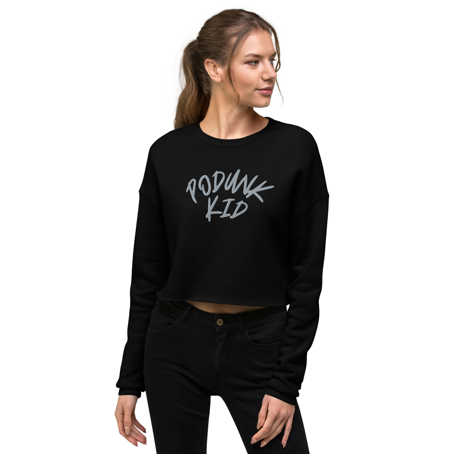 Crop "PODUNK KID" Sweatshirt