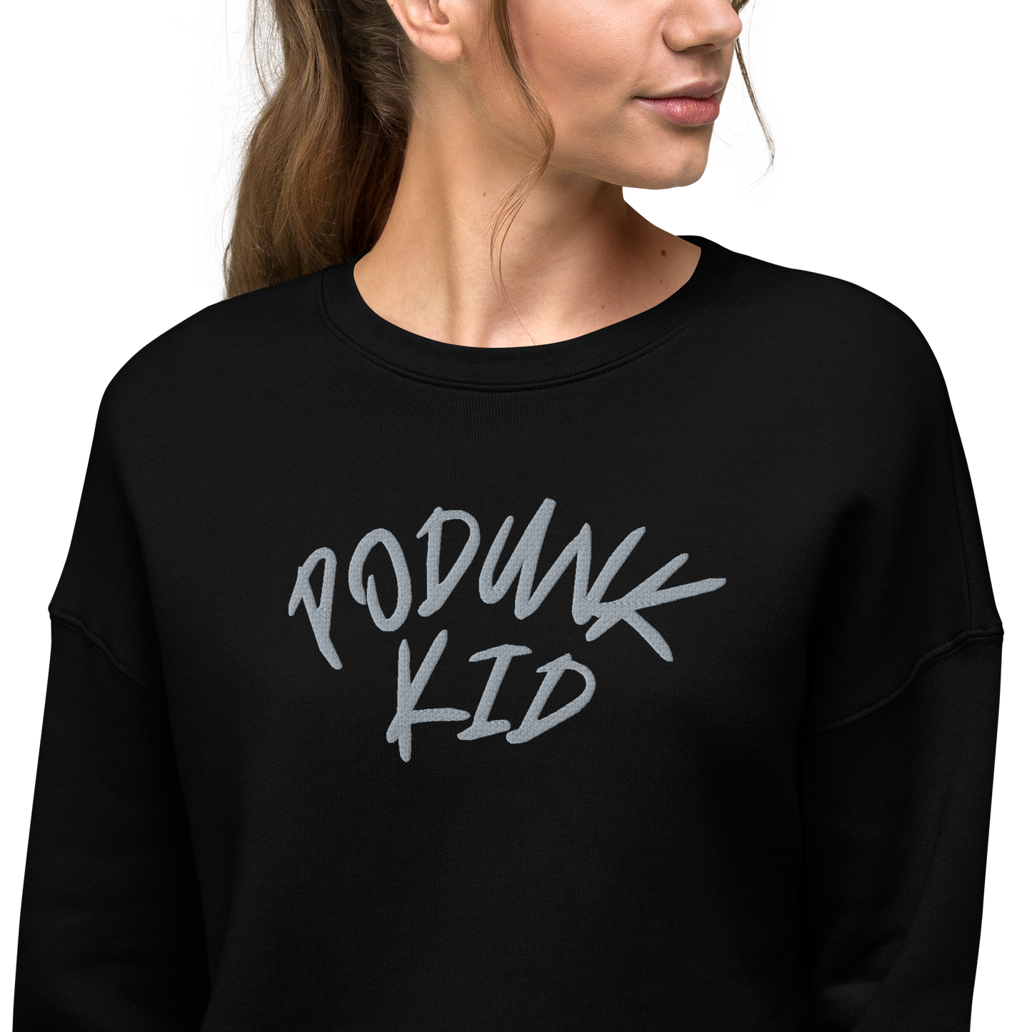 Crop "PODUNK KID" Sweatshirt