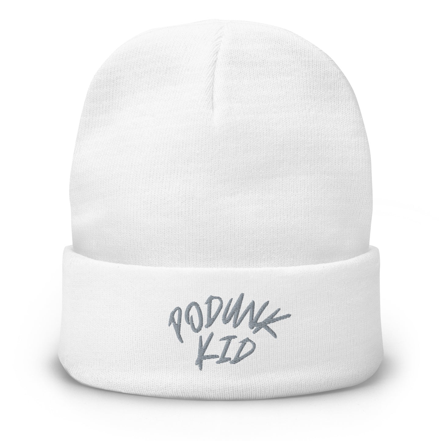 Embroidered "PODUNK KID" Beanie